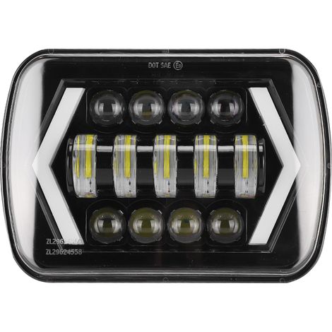 GARRYFIZH Phare LED H4 210 W 6000 K 21000 lm IP67 compatible avec Jeep Cherokee XJ 12-24 V (1/5)
