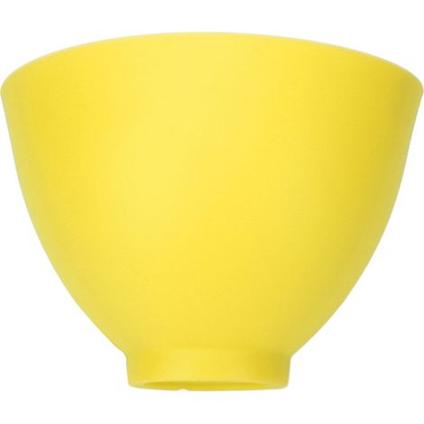 Bol mélangeur en silicone jaune réutilisable pour peinture et plâtre, résistant à la chaleur, dimensions 15x15x11cm (1/5)