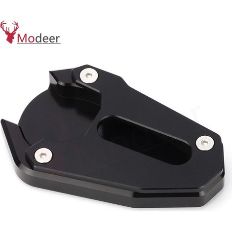 (NOIR SANS LOGO) Compatible avec Suzuki SV 650/650X SV650 SV650X Gladius SFV 650 SFV650. Extension de béquille latérale, repose-pied, plaque de renfort maxpower (1/4)