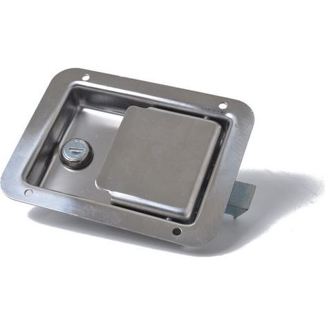 Lntyq Serrure antivol en acier inoxydable pour remorque, caravane, camion, camping-car, voiture (1/4)