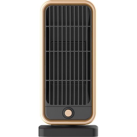 Petit Chauffage d'appoint, 500W Radiateur Soufflant Céramique, PTC Mini Chauffage Rapide Electrique pour Chambre, Bureau, Salon Portable, Protection Multiple, Thermostat et économie (1/5)