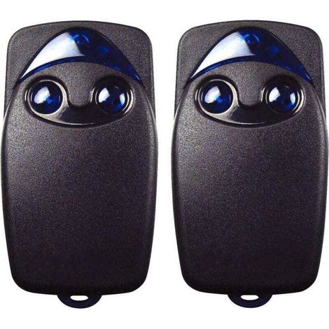 2 x télécommande de porte de garage électrique Flo2r-s 433,92 MHz à 2 boutons, compatible avec la télécommande de porte de garage Nice Remote (1/4)