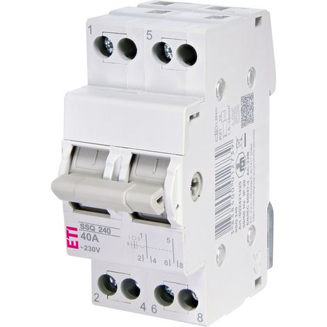Generador de red de interruptores modulares I-O-II 40A bipolar SSQ 240 (1/4)