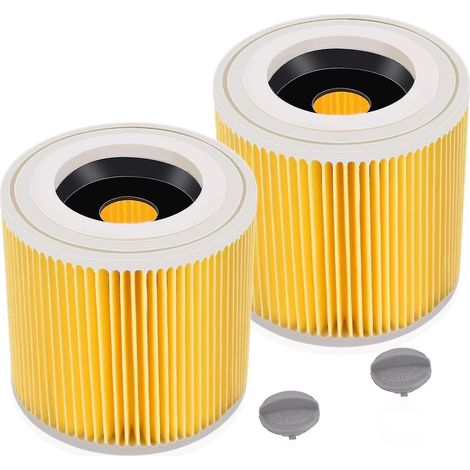 CREA Auspicious-2 Pack Cartridge Filter For Wd3 Premium Wd2 Wd3 Wd3p Wd3 Mv2 Mv3 Filter Wd3 Replacement Filter For Krcher Vacuum Cleaner 6.414-552.0/641455 (1/4)