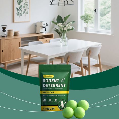 Rats Repellent Pills - Safe and Long-Lasting for Home and Outdoor Use - 4 Repellent Pills, 1 Mesh Bag -- BIEMMEDUE (1/5)