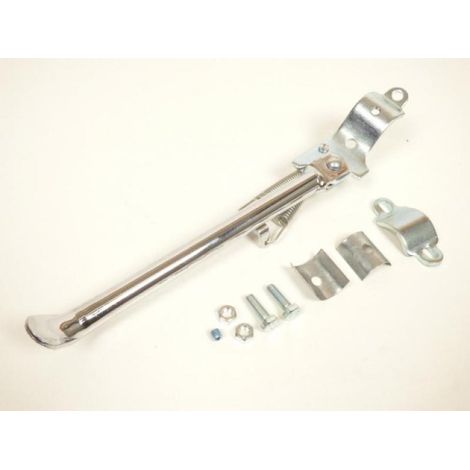 Béquille latérale chromé lisse bras ovale pour mobylette Peugeot (1/3)