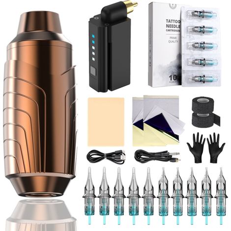 Malerei-Maschinen Malerei-Set Malerei-Stift Rücken Lippen Drahtlose, Geeignet für Anfänger und professionelle Tätowierer, KINSI (1/5)