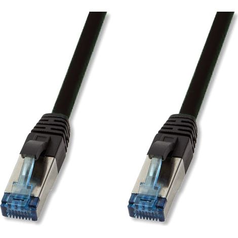 Logilink Cavo Patch Cat.6A S/FTP PUR IP20 UV 5m Nero (1/2)
