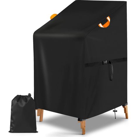 1 Housse Chaise Exterieur, Imperméable Oxford 420D, Anti-UV, Avec Sangles De Fixation, Pour Fauteuil De Jardin (1/5)