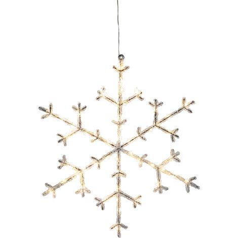 Décoration Wardy Snowflake Icy LED 50x0.064W L: 40cm B: 1cm H: 45cm (1/3)