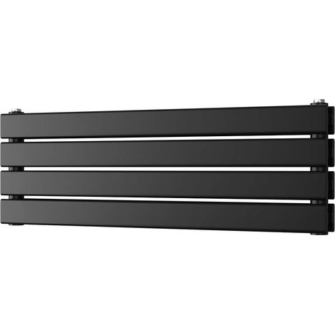 Typhoon Axis - Black Horizontal Radiator H272mm x W800mm Double Panel