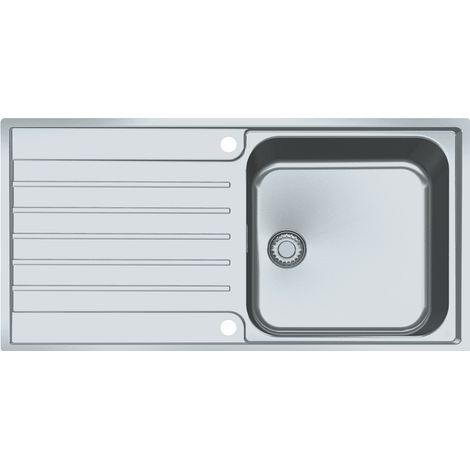 Franke – Évier 1 bac inox réversible 1000 x 510 mm – Vidage gain de place avec bonde automatique – Profil Slimtop esthétique et facile à nettoyer (1/7)