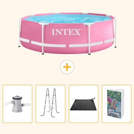 Intex Piscine Tubulaire Ronde - 244x76 cm - 5-pièces  SCB128 (1/5)