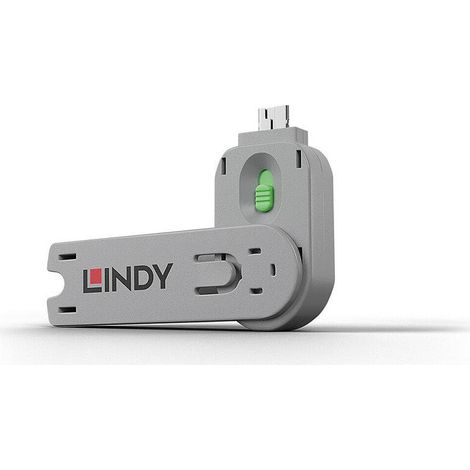 Usb type a port blocker key, green (1/4)