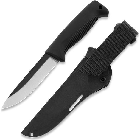 Peltonen Knives M07 Ranger Puukko Sissipuukko FJP146 Messer 80CrV2 Stahl Schwarzer TPE-Griff Schwarze Verbundscheide (1/3)