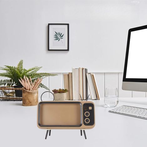 Support pour Téléphone Style TV Rétro - De Bureau Décoratif (1/5)