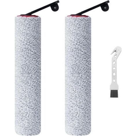 Rouleau de brosse de rechange pour Dreame H12 Pro / H12 Dual aspirateur sec et humide sans fil, 2 rouleaux de brosse, 1 brosse de nettoyage