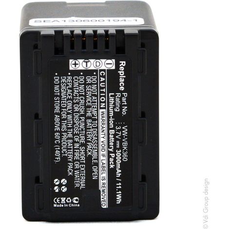 NX - Batterie photo - caméra 3.7V 3000mAh - VW-VBK360
