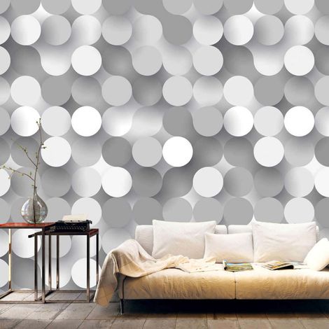 Papier peint filet d'argent - 400 x 280 cm