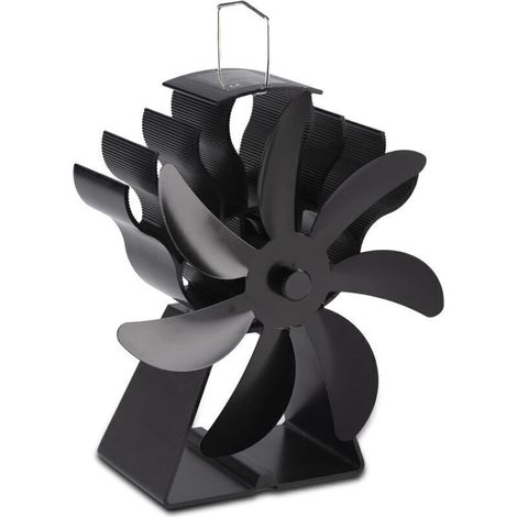 7-Blade Wood Stove Fan – Heat Powered – Rapid Heat Circulation – High Temperature Resistance (1/5)