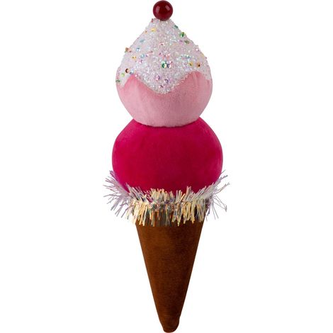 Dekoration MagicHome Weihnachten Candy Line, Eis, rot, hangend, 16 cm (1/3)