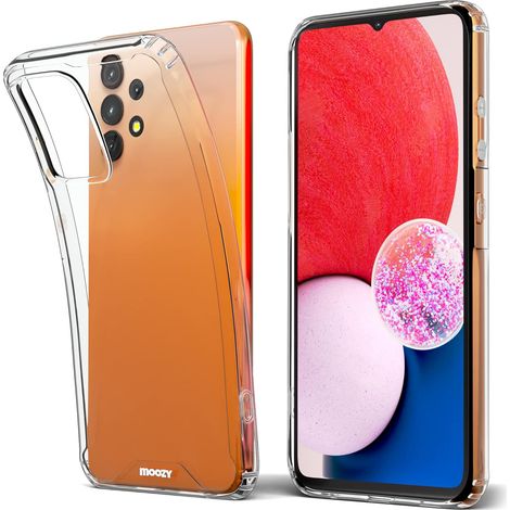 Schutzhülle für Samsung Galaxy A13 4G, Silikonhülle mit transparenter Rückseite (1/5)