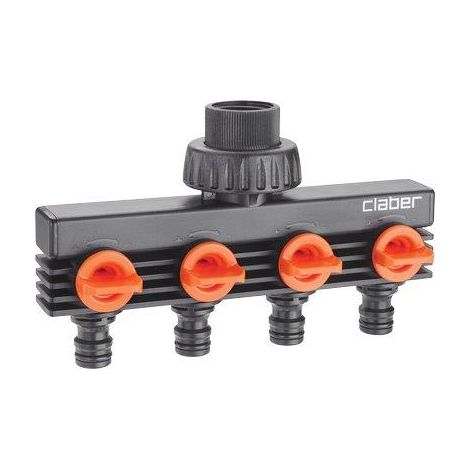 PRESA A RUBINETTO + 4 INNESTI RAPIDI CLABER  3/4F SELF 8581