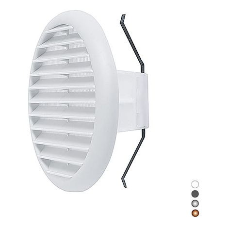 Griglia Tonda in Materiale Termoplastico Vecam Grigio Imb 80 a 125 Ø 145 (1/2)