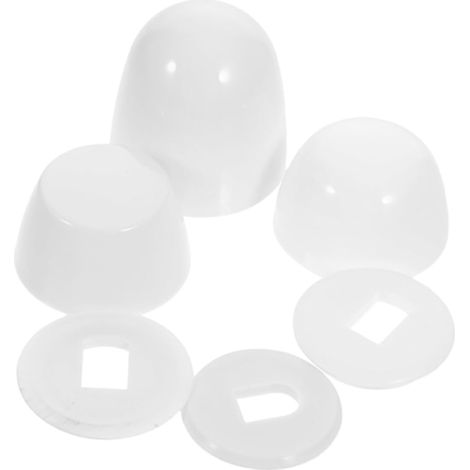 3 pièces Cache-boulons pour Toilettes (1/5)