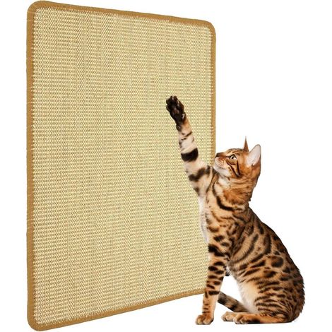 ZENITHMIND Tapis Griffoir pour Chat, Tapis à gratter Sol antidérapant (1/4)