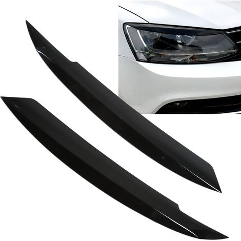 Modification de voiture 2010-2018 VW Jetta MK6 Sagitar NCS sourcils de phares (une paire de chaque côté) noir brillant (ZST-134) (1/5)