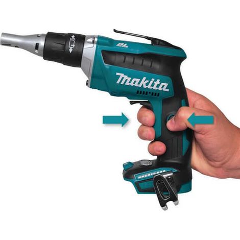 Makita – Visseuse à plaque de plâtre 18V avec 2 batteries 3.0Ah – Moteur sans balais – Technologie XPT pour chantiers humides – Coffret MakPac — vue 3
