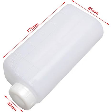 Accessories for minibikes and lawnmowers: 600ml petrol mixing canisters for sports cars and off-road vehicles (mixing ratios: 1:25, 1:20, 1:40) (1/4)