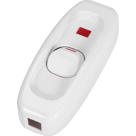 Interruptor LED pasante aereo unipolar lampara 250V 10A  Blanco (1/5)