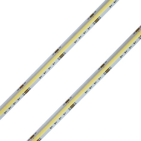 Striscia Led COB 24V 15W/M 120lm/W CRI Ra90 Angolo 180 Dimmerabile IP20 Sezione Taglio 50mm CCT 2700K-6500K MS22528