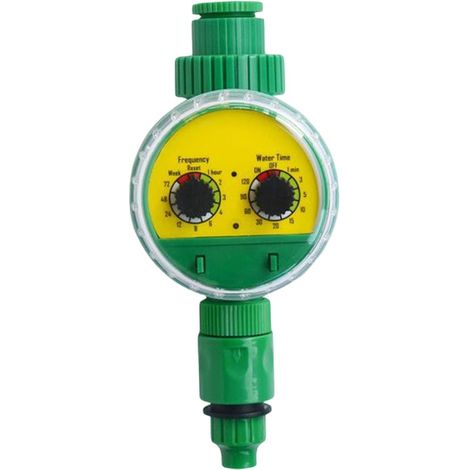 Automatische Bewässerungsuhr – Gartenbewässerung – Pflanzenpflege – Programmierbar – 12 cm – Mehrfarbig (1/5)
