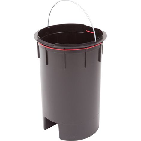 Hailo Inneneimer 13l aus Kunststoff schwarz für Trento, TopDesign 16, M