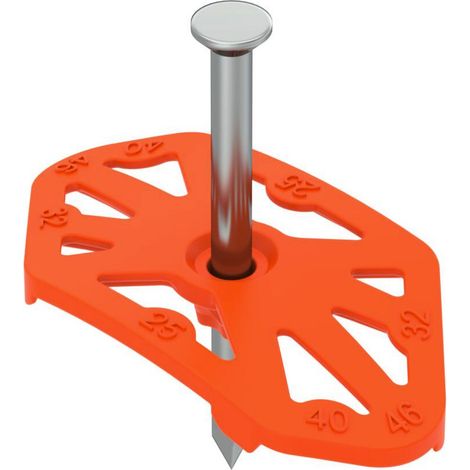 OBO Bettermann Nagel-Fix 2.0 46x25x40 Polypropylen pastellorange RAL 2003, 100 Stück, 2222837