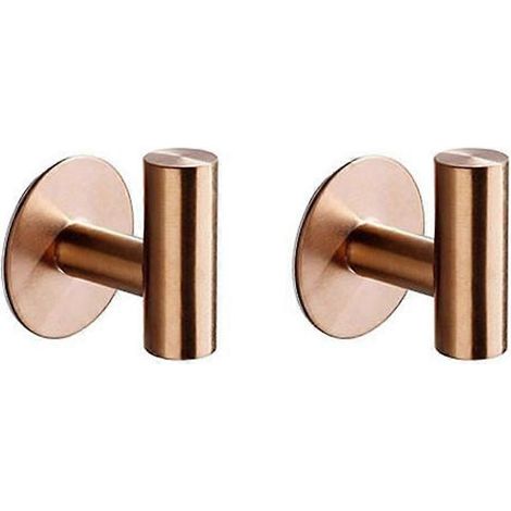 Lot de 2 pièces en acier inoxydable robuste pour salle de bain, cuisine, salon, hôtel (sans clous) (1/5)