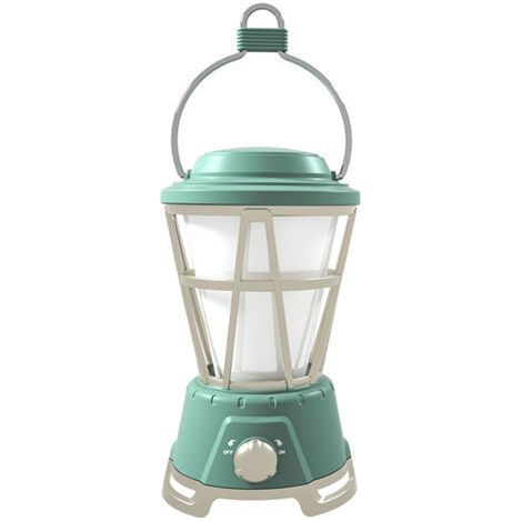 lampe de tente de camping extérieureLampe de camping rétroLampe portative, à piles, verte (1/5)