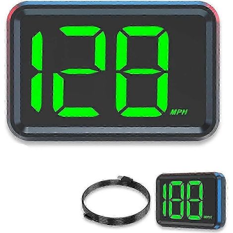 Compteur de vitesse GPS compatible avec voiture, universel, connexion USB, affichage numérique de la vitesse en MPH, affichage tête haute. (1/5)