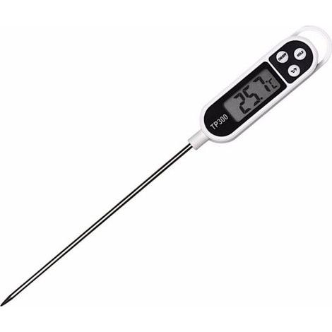 Digitales Küchenthermometer, Lebensmittelthermometer, lange Sonde, sofortige Messung in 5 Sekunden, großes LCD-Display (1/5)