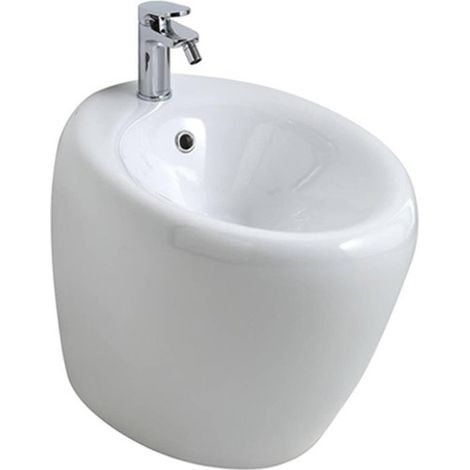 Bidet Touch filomuro cm. 55x38,5 bianco lucido di Ceramica GSG