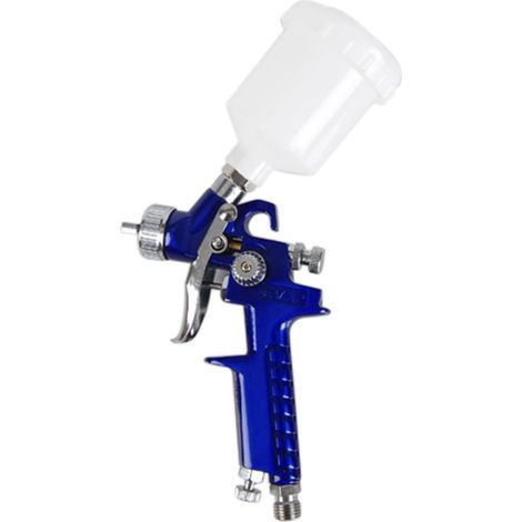 Mini pistola de pintura HVLP de 1,0 mm para retoques y reparaciones puntuales de pintura automotriz. (1/5)