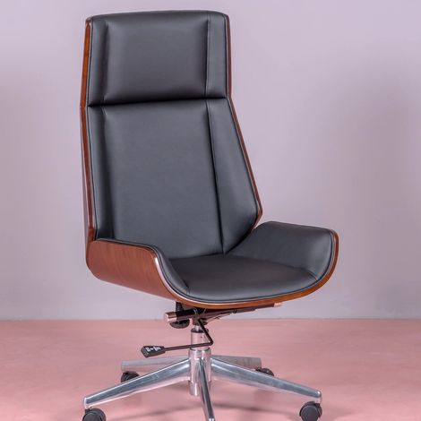 Nest Dream - Chaise de bureau en bois de noyer - Nordic S - Noir (1/5)