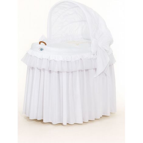 Weidenkorb mit faltbarer Kapuze – Weiß, Little Princess (1/4)