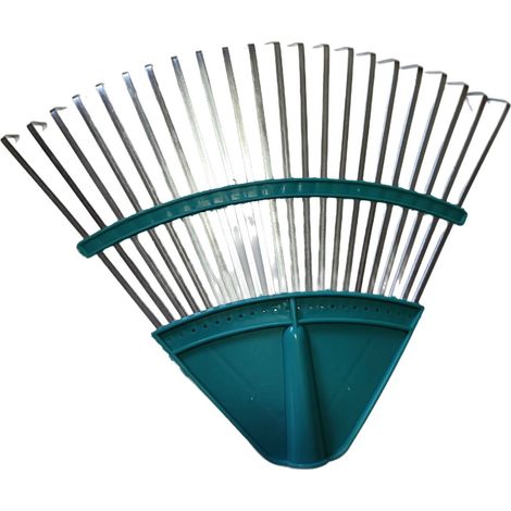 Râteau à Feuilles 22 Dents en Fil d’Acier – Multifonction pour Jardin, Pelouse, Sol et Labour – 33x44 cm – Alovez (1/5)