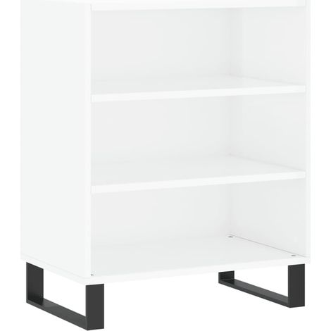 Maison Exclusive - Credenza Bianco Lucido 57x35x70 cm in Legno Multistrato