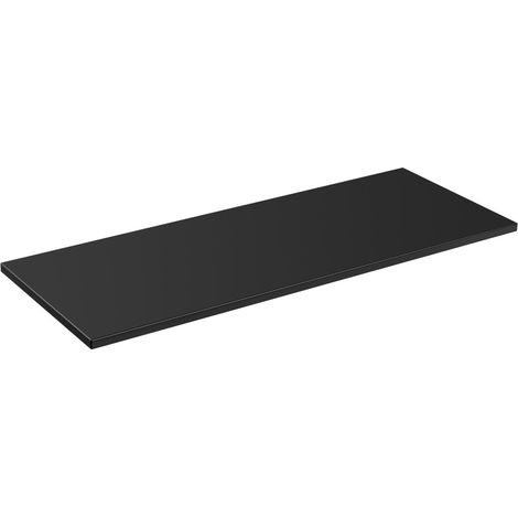 Plan vasque NOXERA – 120 cm – Schwarz matt – Für Aufsatzwaschbecken – Elegante Ausführung