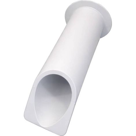 GOCCIOLATOIO PER TERRAZZI cm 8 x 30 chiuso - col.bianco